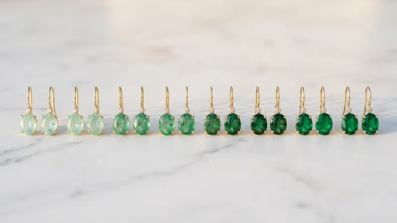 Prendre en compte la couleur des émeraudes pour vos boucles d'oreilles