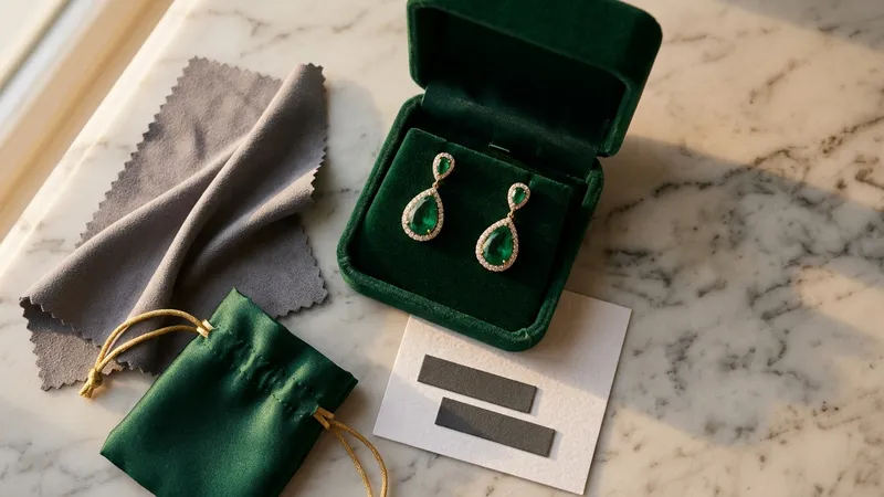 Protéger vos boucles d'oreilles émeraude des dommages